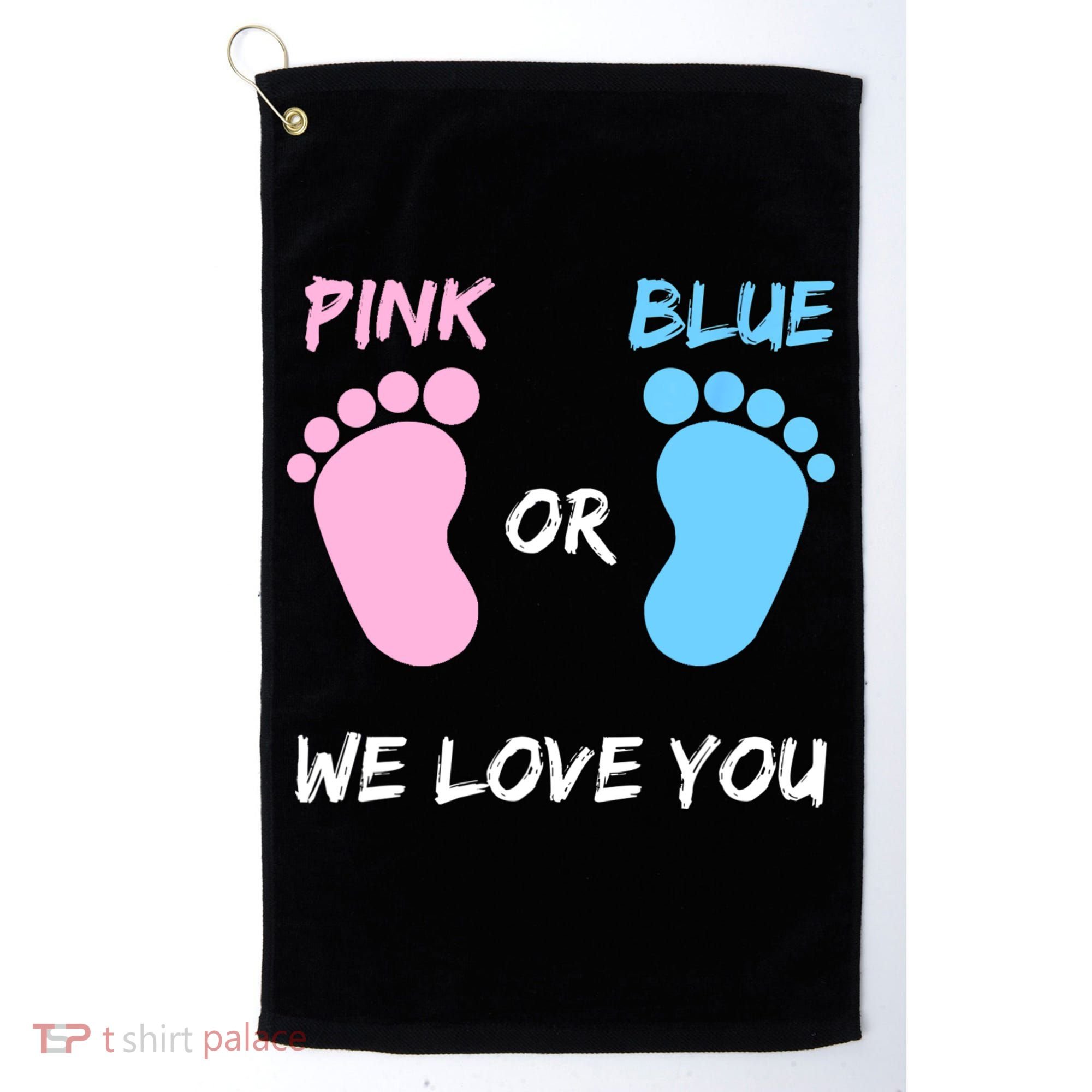Team Boy Girl Gender Reveal Gift Golf Towel