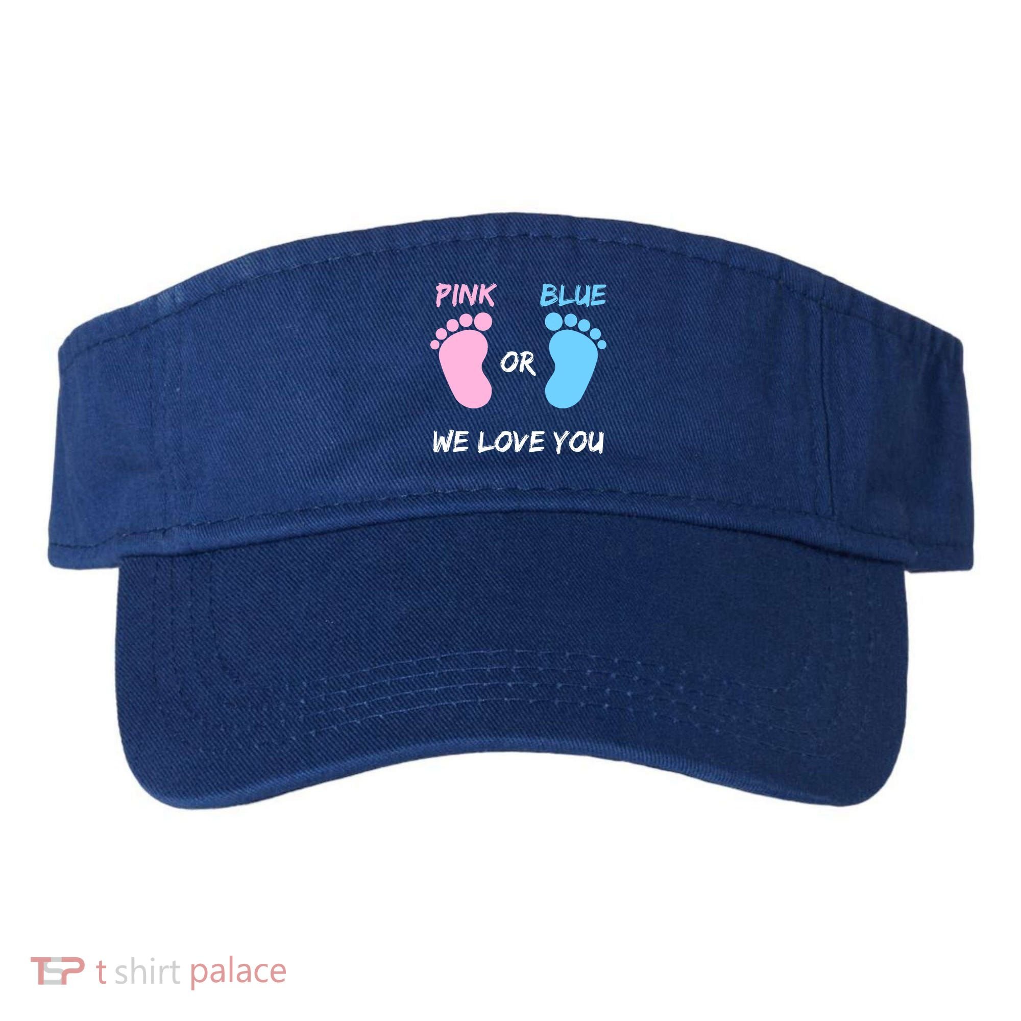 Team Boy Girl Gender Reveal Gift Visor