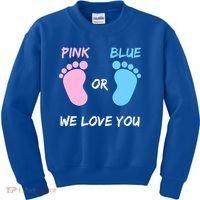 Team Boy Girl Gender Reveal Gift Kids Sweatshirt thumb 0