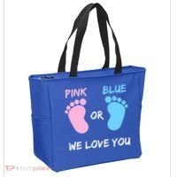 Team Boy Girl Gender Reveal Gift Tote Bag thumb 2