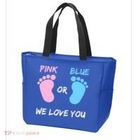 Team Boy Girl Gender Reveal Gift Tote Bag thumb 3