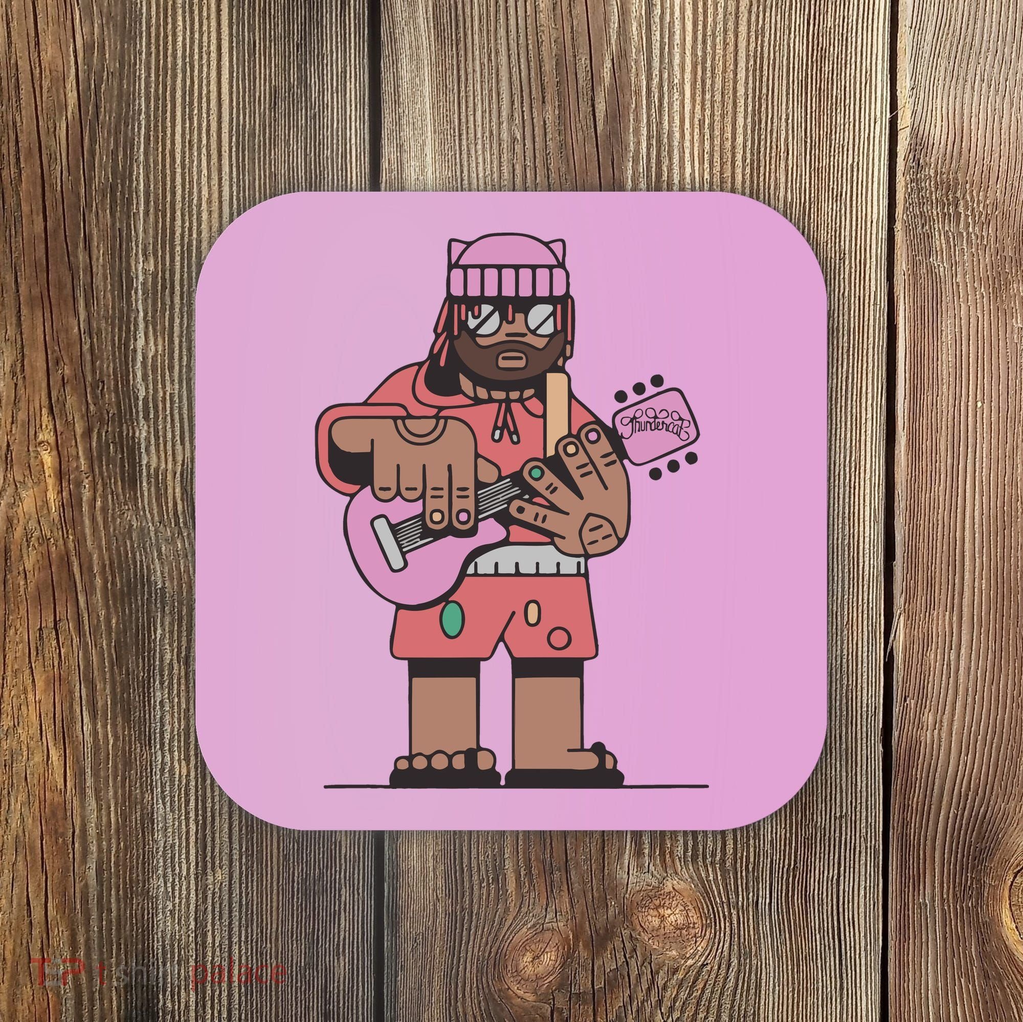 Thundercat Bass Guitarist Coaster