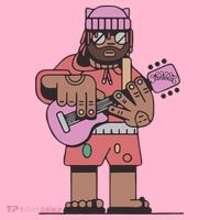 Thundercat Bass Guitarist Coaster thumb 2