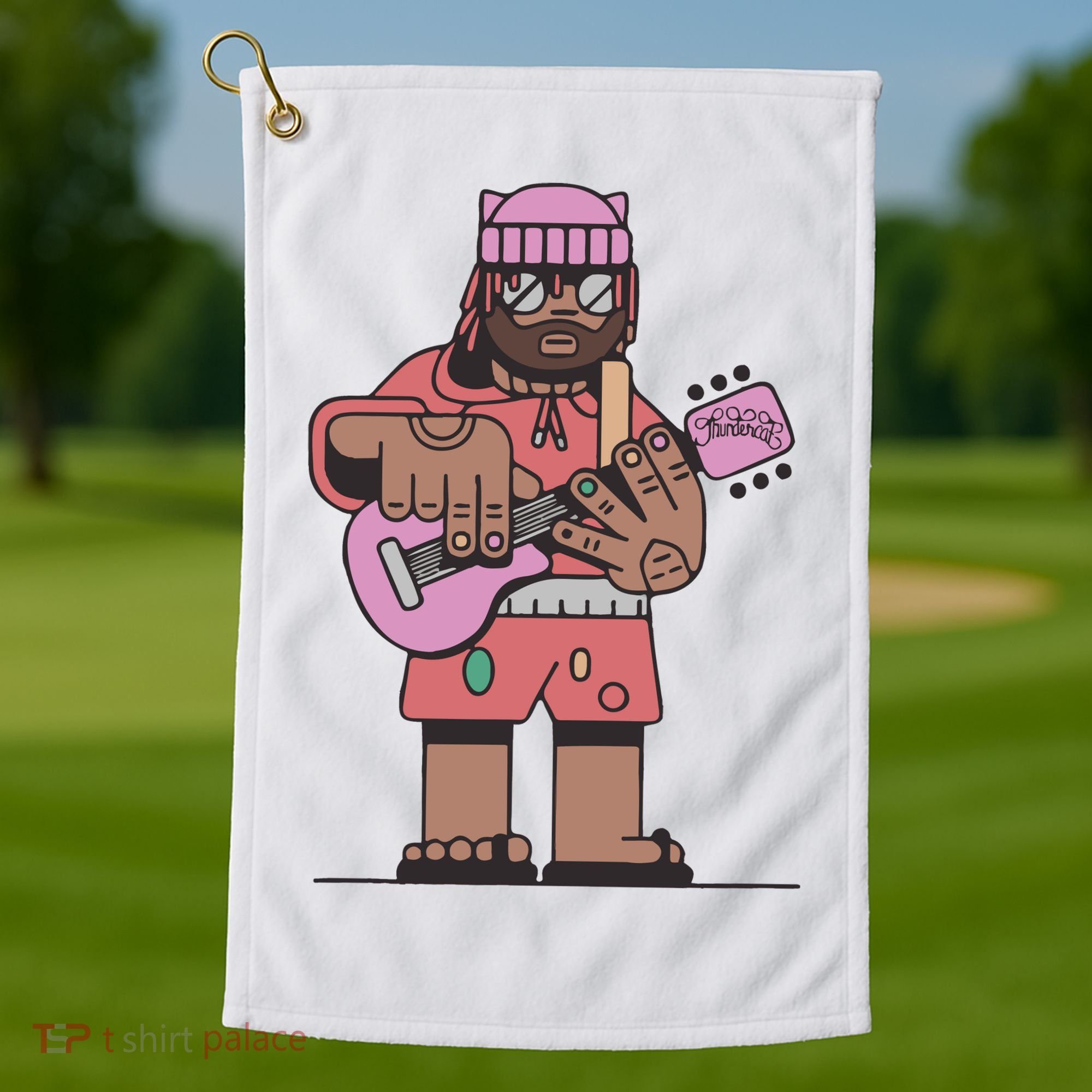 Thundercat Bass Guitarist Golf Towel