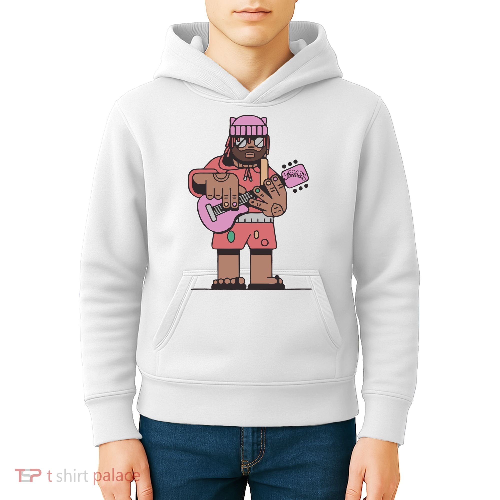 Thundercat Bass Guitarist Kids Hoodie