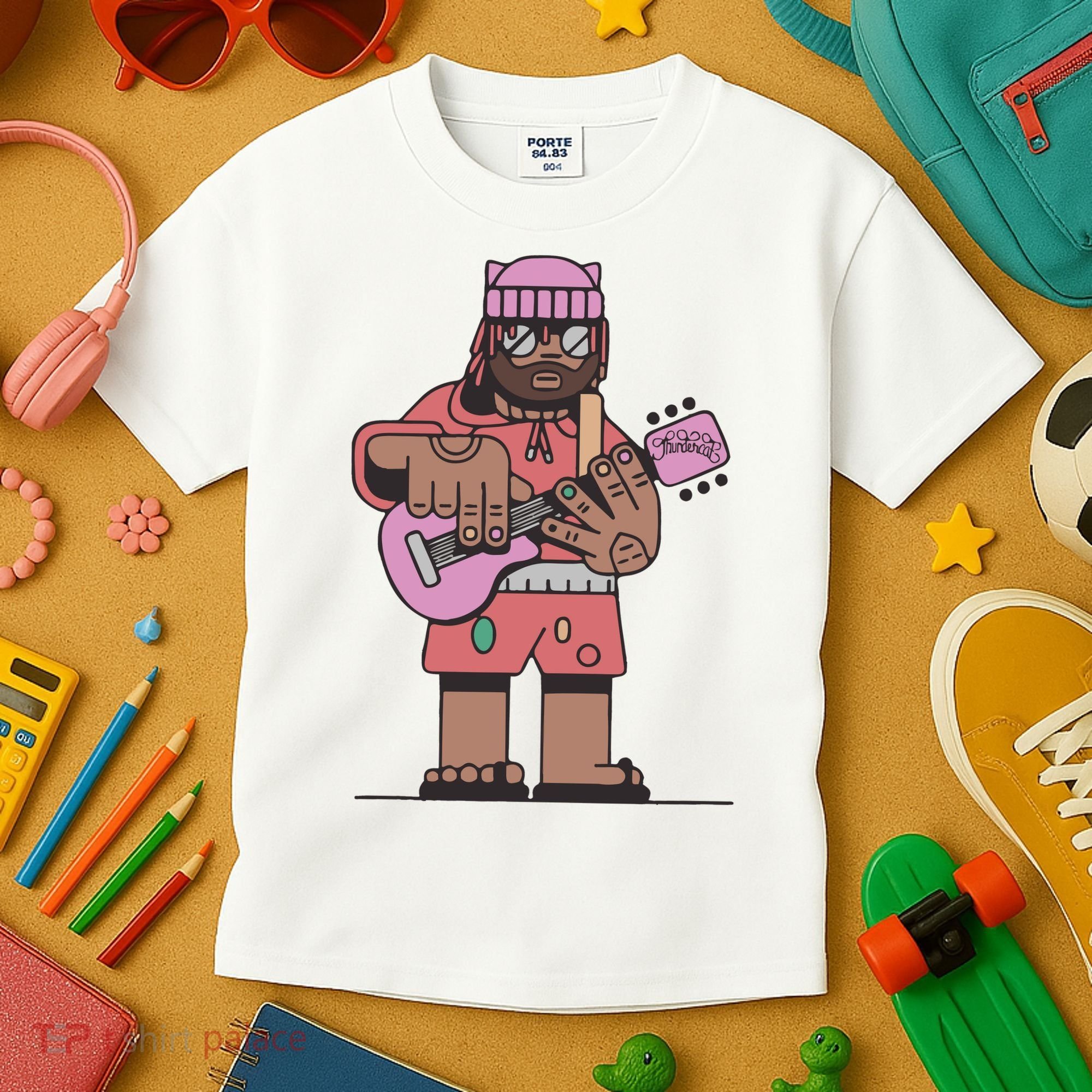 Thundercat Bass Guitarist Kids T-Shirt