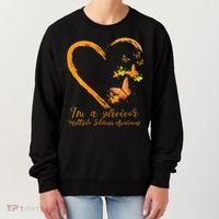 Teal Butterfly Heart Survivor Multiple Sclerosis Awareness Women's Sweatshirt thumb 0