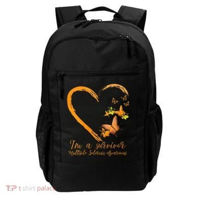 Teal Butterfly Heart Survivor Multiple Sclerosis Awareness Backpack