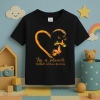 Teal Butterfly Heart Survivor Multiple Sclerosis Awareness Toddler T-Shirt thumb 3