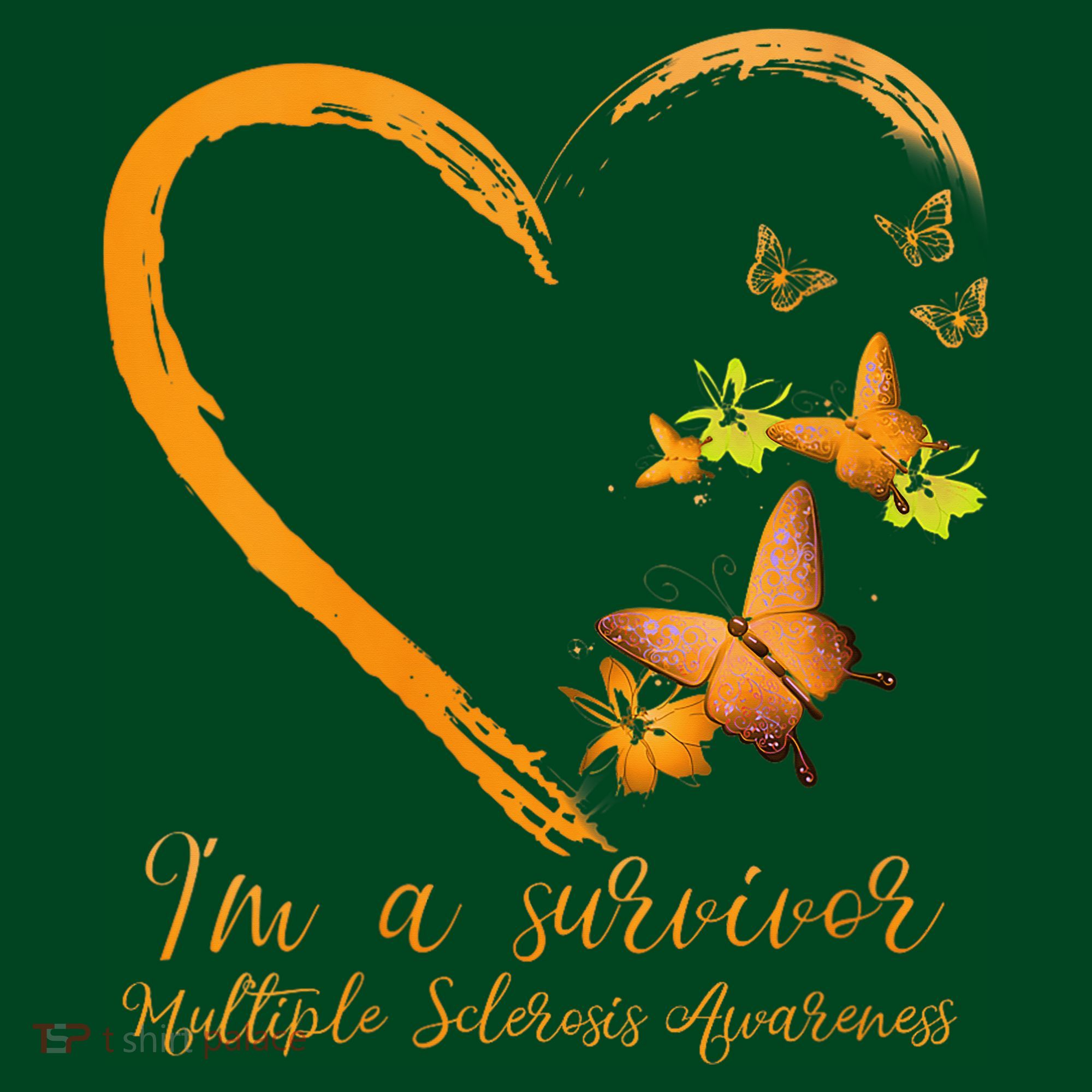 Teal Butterfly Heart Survivor Multiple Sclerosis Awareness Visor