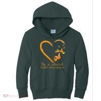Teal Butterfly Heart Survivor Multiple Sclerosis Awareness Kids Hoodie thumb 0