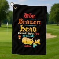 The Brazen Head IrelandS Oldest Pub Estd. 1198 Dublin Golf Towel thumb 1