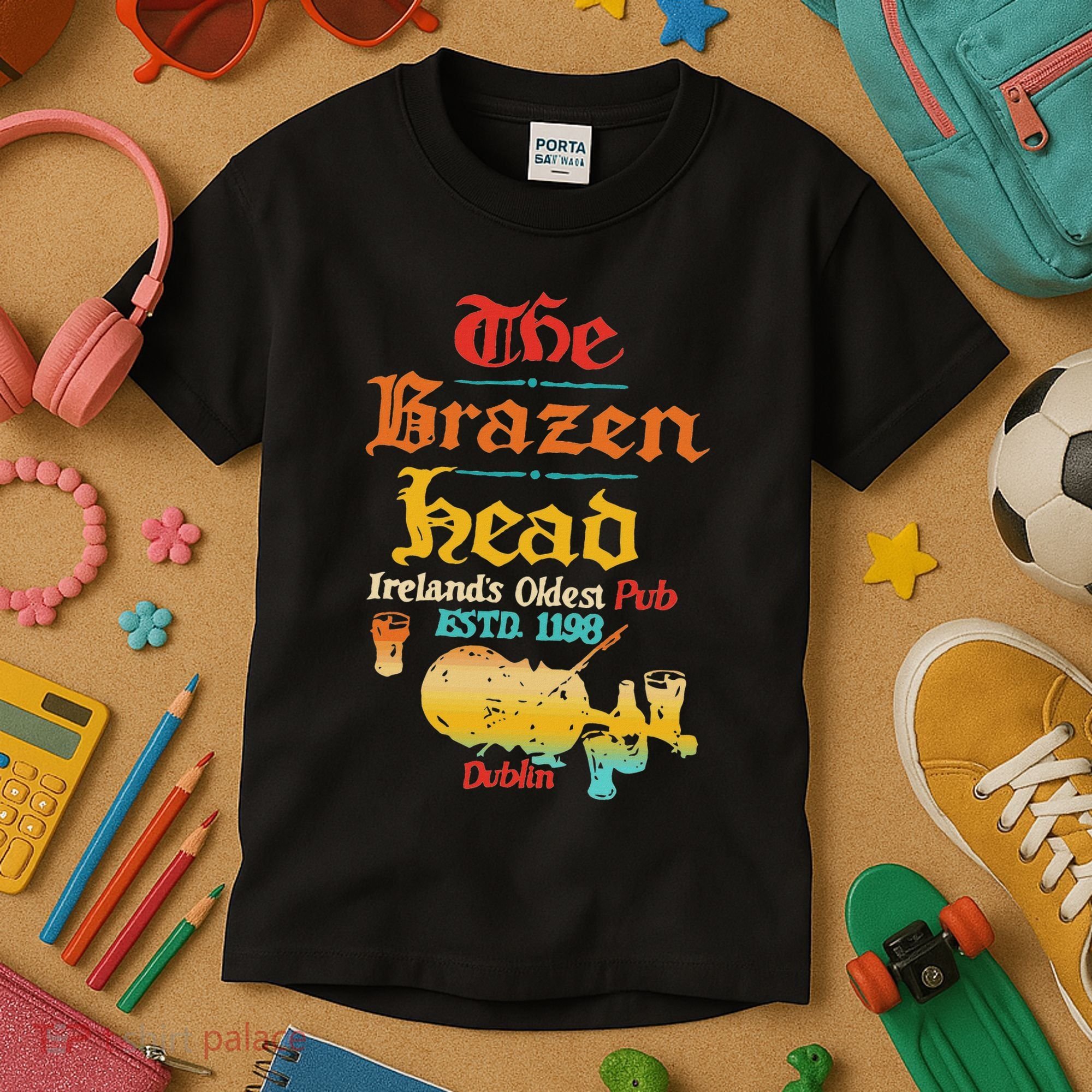 The Brazen Head IrelandS Oldest Pub Estd. 1198 Dublin Kids T-Shirt