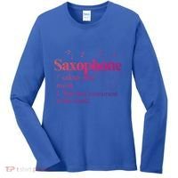 The Best Instrut In The World Saxophone Gift Women's Long Sleeve Shirt thumb 0