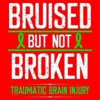 Traumatic Brain Injury Awareness Bruised Broken Green Ribbon Santa Hat thumb 1