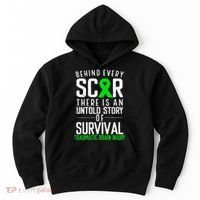Traumatic Brain Injury Awareness Every Scar Green Ribbon Hoodie thumb 0