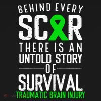 Traumatic Brain Injury Awareness Every Scar Green Ribbon Kids Sweatshirt thumb 2
