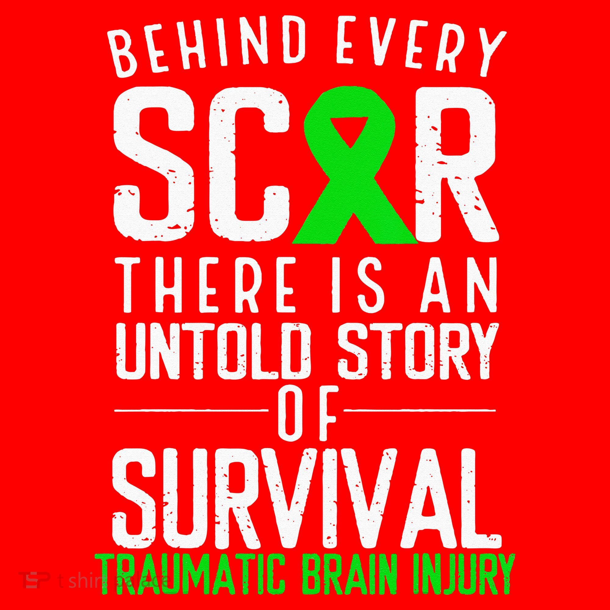 Traumatic Brain Injury Awareness Every Scar Green Ribbon Santa Hat