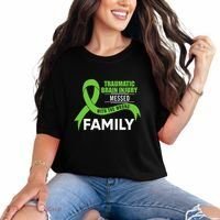 Traumatic Brain Injury Awareness Messed With Wrong Family Comfort Colors T-Shirt thumb 0