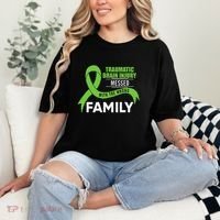Traumatic Brain Injury Awareness Messed With Wrong Family Comfort Colors T-Shirt thumb 2