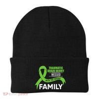 Traumatic Brain Injury Awareness Messed With Wrong Family Beanie thumb 0