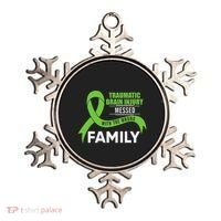 Traumatic Brain Injury Awareness Messed With Wrong Family Ornament thumb 0