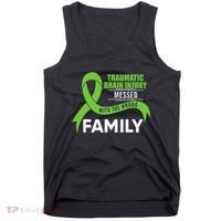 Traumatic Brain Injury Awareness Messed With Wrong Family Tank Top thumb 0