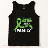 Traumatic Brain Injury Awareness Messed With Wrong Family Tank Top thumb 2