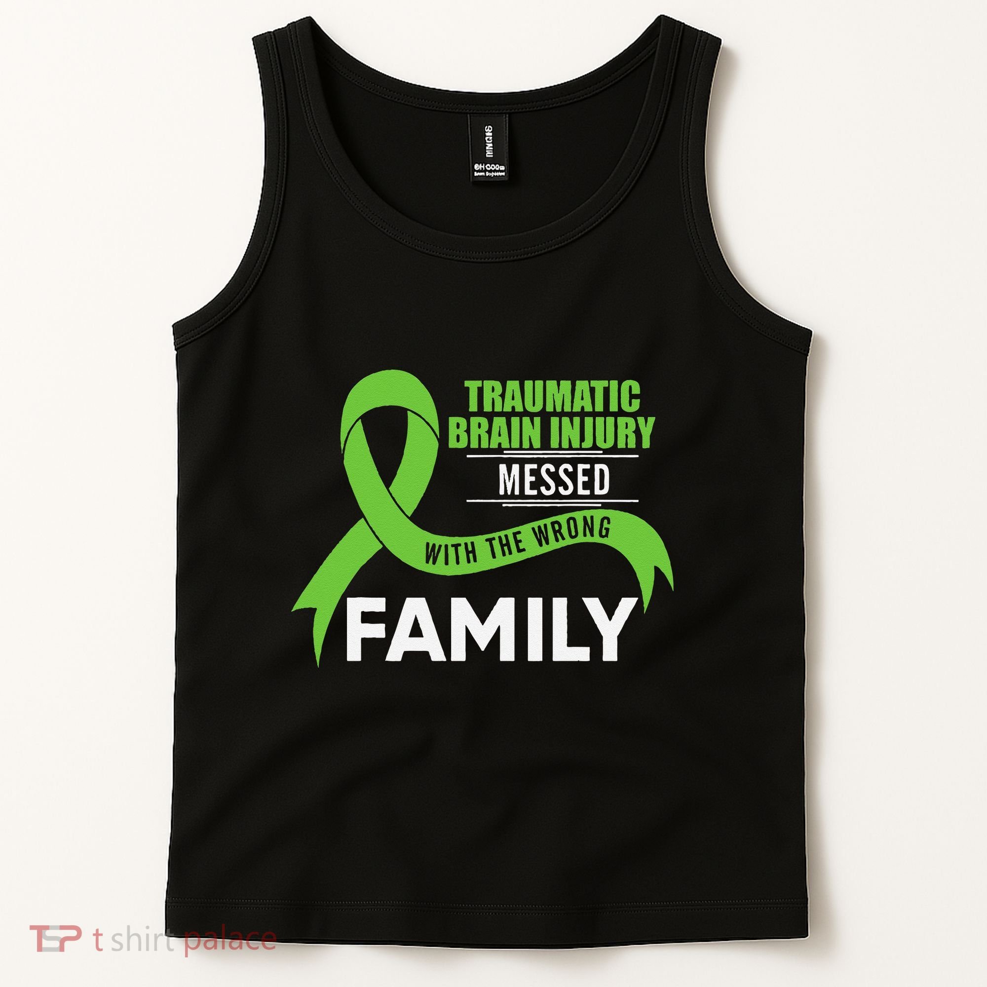 Traumatic Brain Injury Awareness Messed With Wrong Family Tank Top