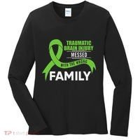 Traumatic Brain Injury Awareness Messed With Wrong Family Women's Long Sleeve Shirt thumb 0