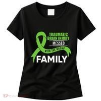 Traumatic Brain Injury Awareness Messed With Wrong Family Women's T-Shirt thumb 0