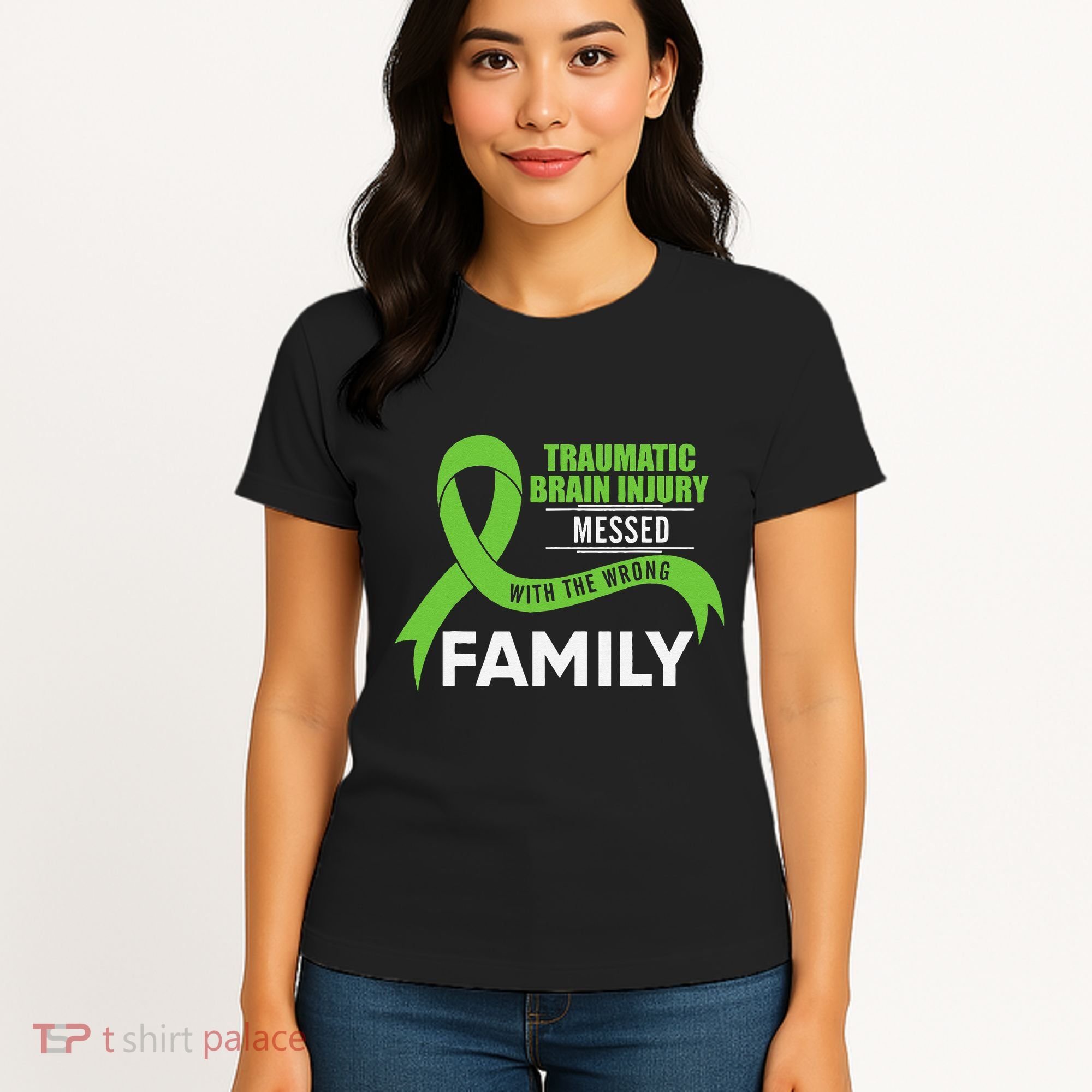 Traumatic Brain Injury Awareness Messed With Wrong Family Women's T-Shirt