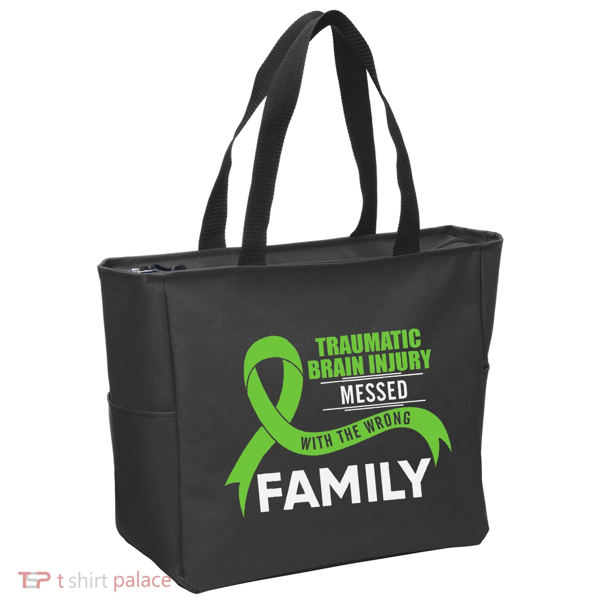 Traumatic Brain Injury Awareness Messed With Wrong Family Tote Bag