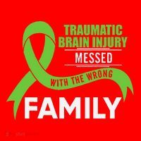 Traumatic Brain Injury Awareness Messed With Wrong Family Santa Hat thumb 1