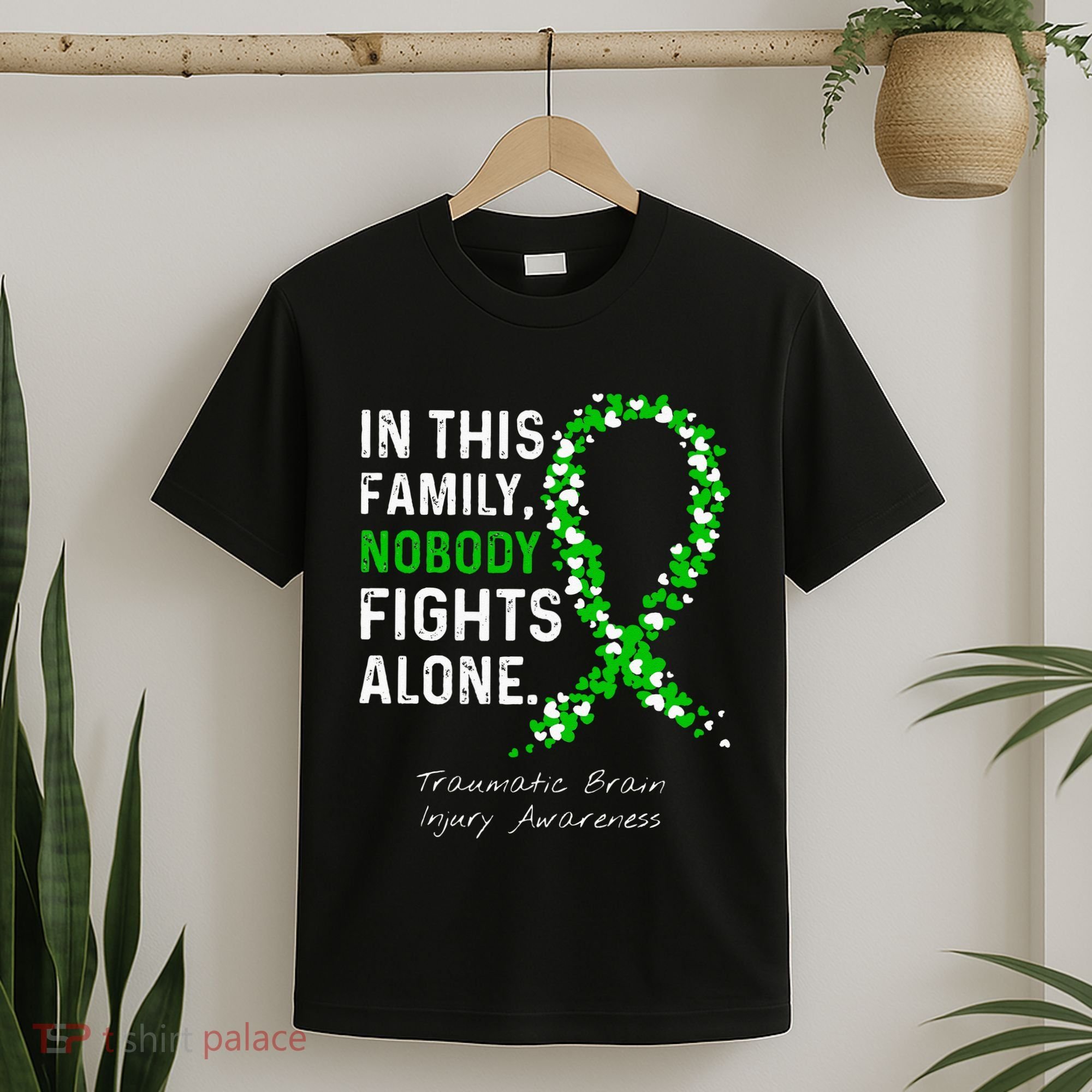 Traumatic Brain Injury In This Family Nobody Fights Alone T-Shirt