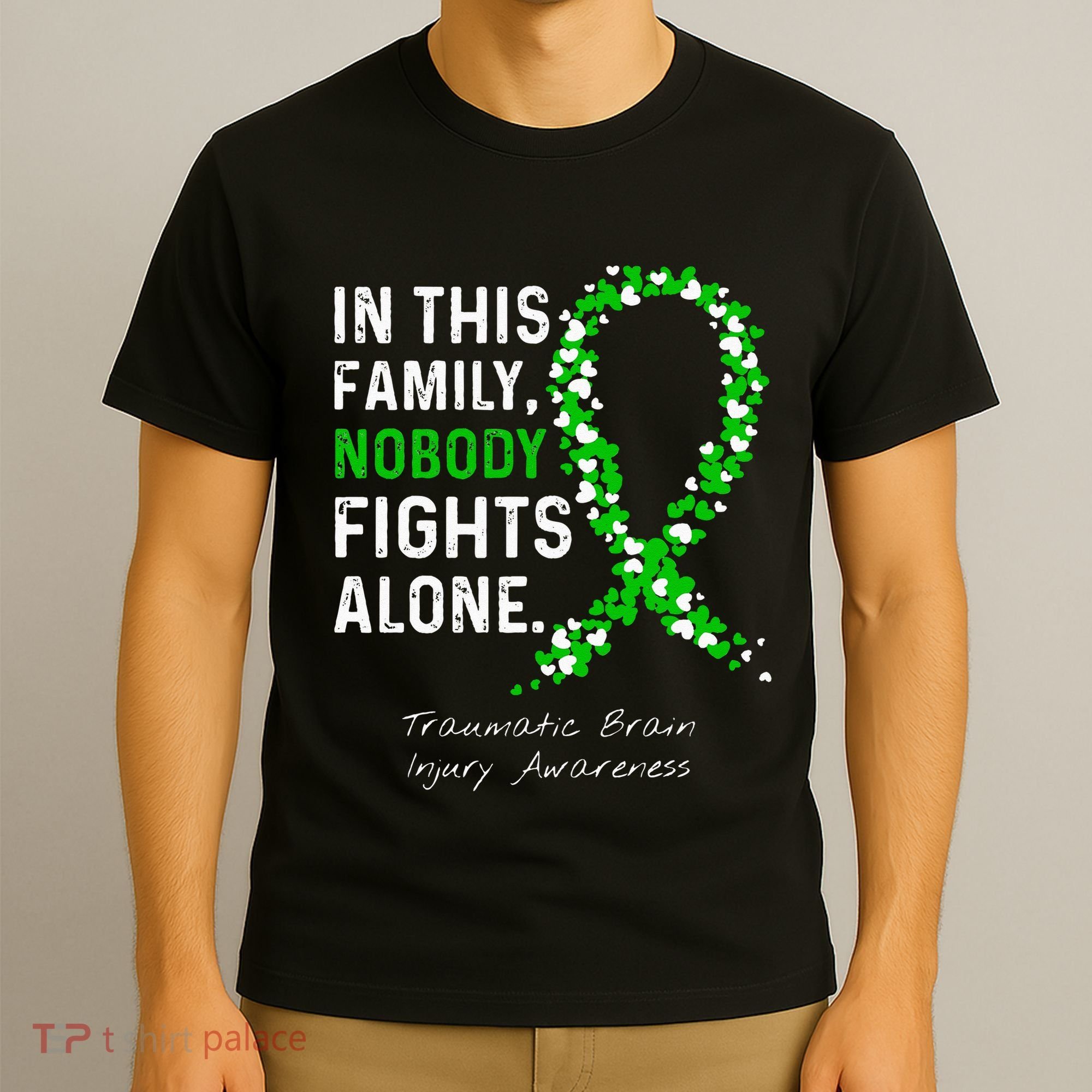 Traumatic Brain Injury In This Family Nobody Fights Alone T-Shirt