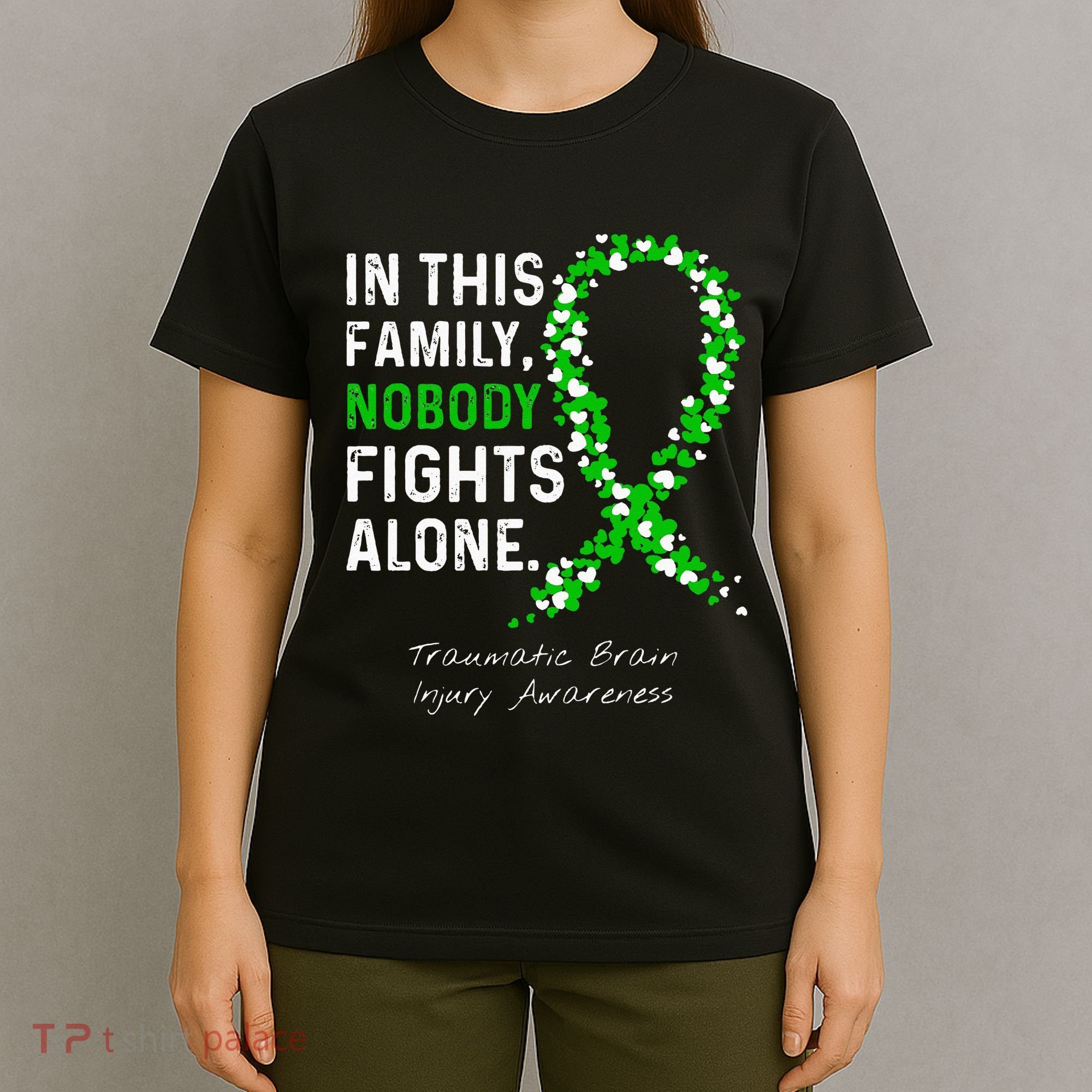 Traumatic Brain Injury In This Family Nobody Fights Alone T-Shirt