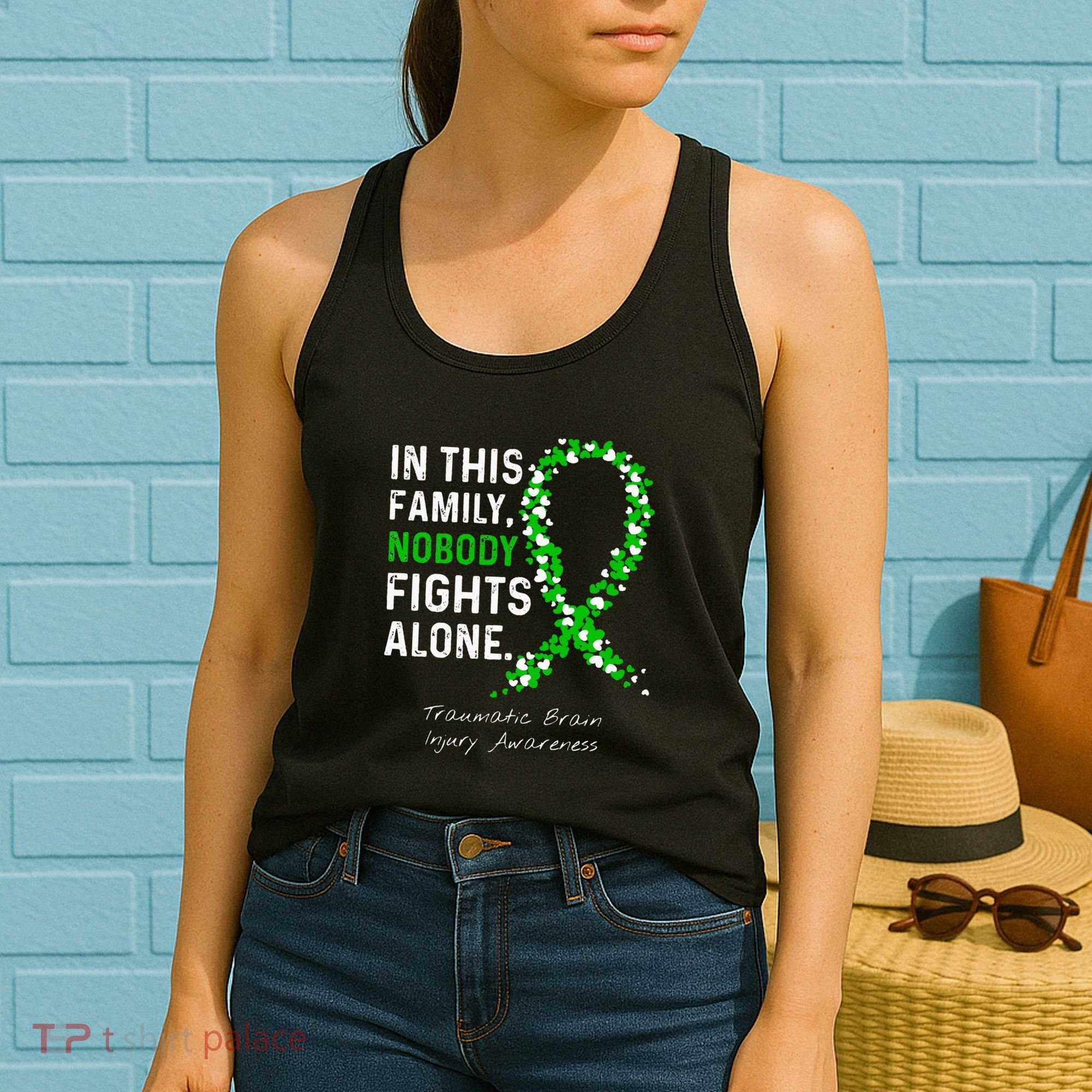 Traumatic Brain Injury In This Family Nobody Fights Alone Women's Tank Top