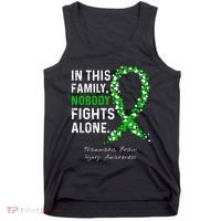 Traumatic Brain Injury In This Family Nobody Fights Alone Tank Top thumb 0
