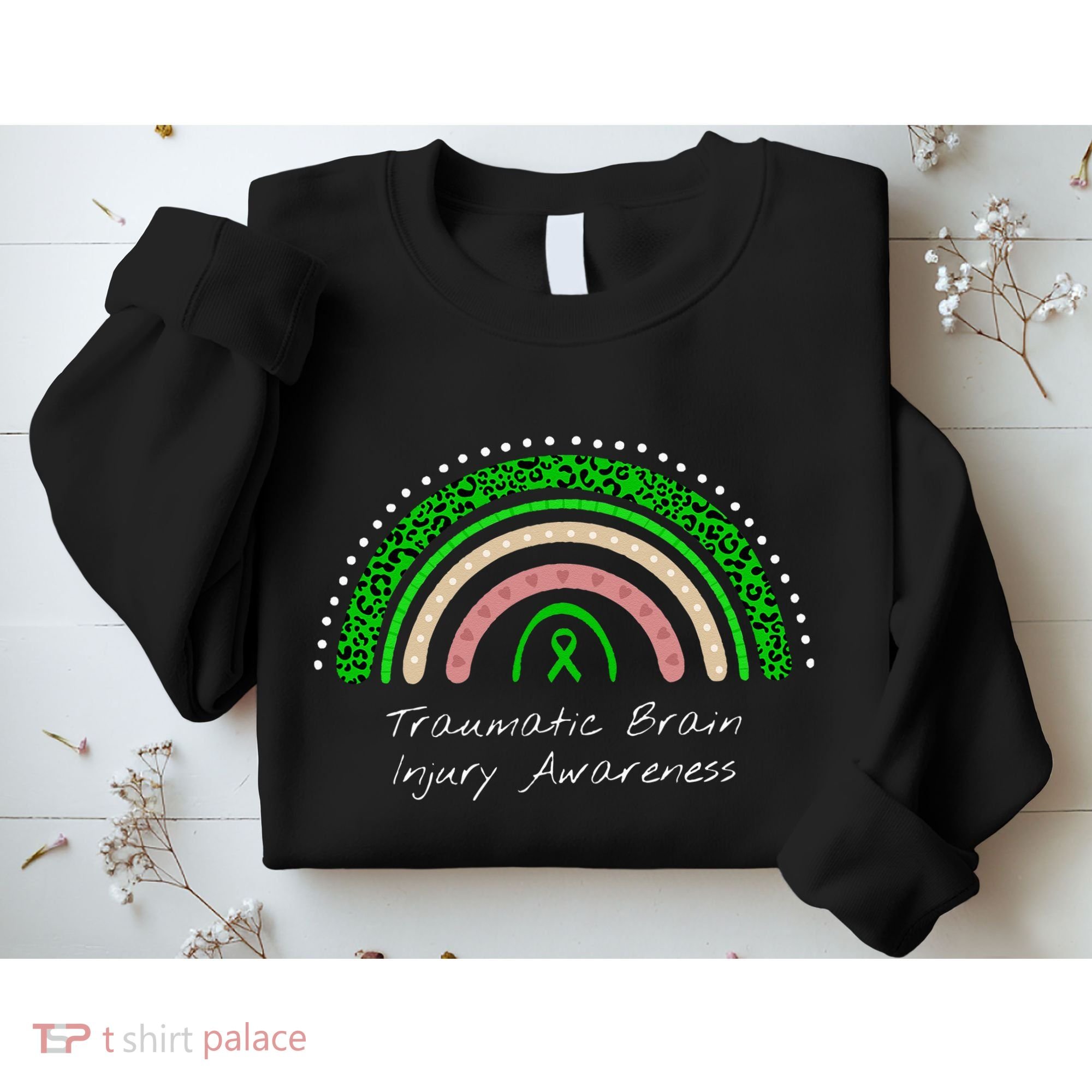 Traumatic Brain Injury Rainbow TBI Awareness Sweatshirt
