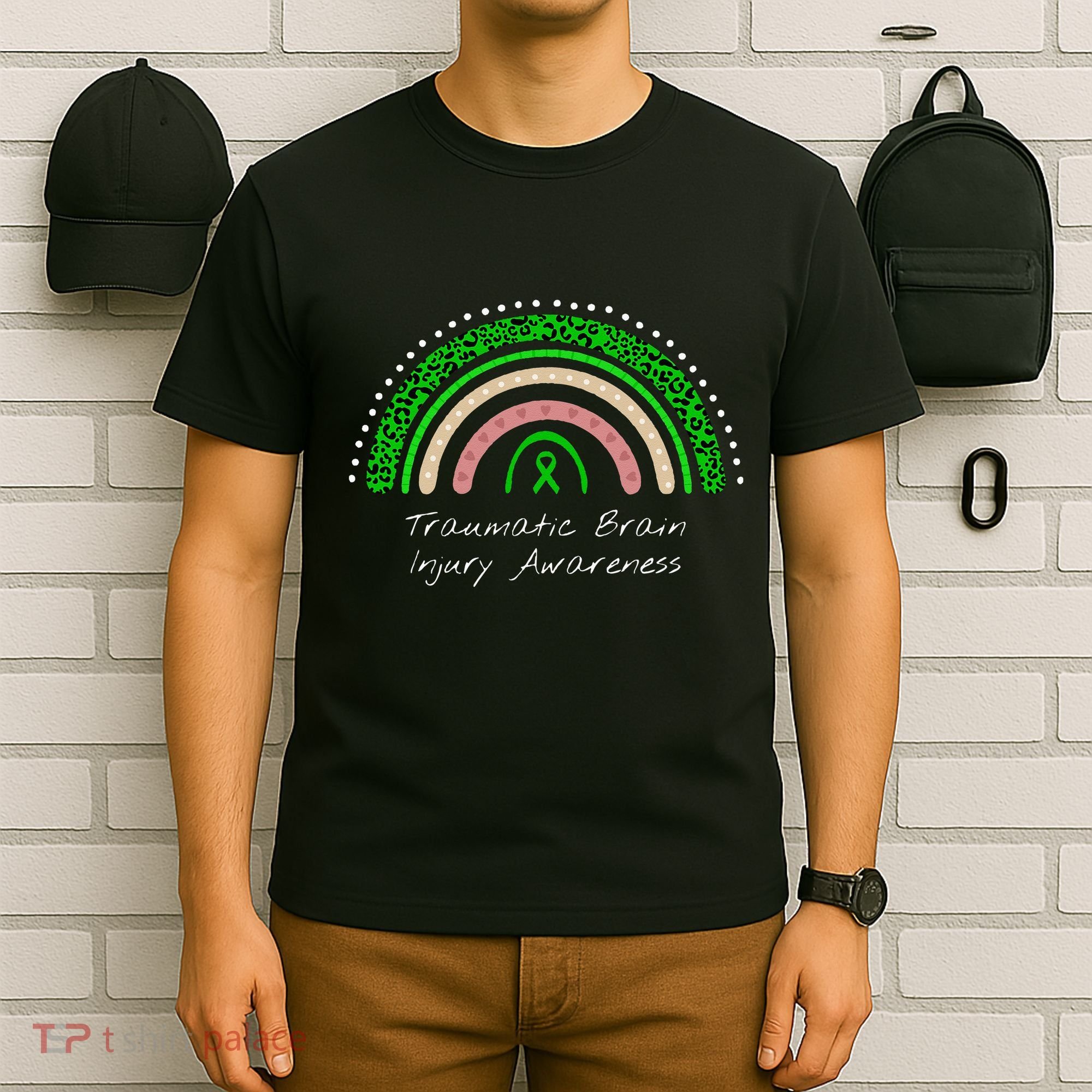 Traumatic Brain Injury Rainbow TBI Awareness T-Shirt