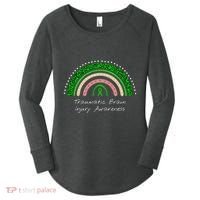 Traumatic Brain Injury Rainbow TBI Awareness Women's Perfect Tri Tunic Long Sleeve Shirt thumb 0