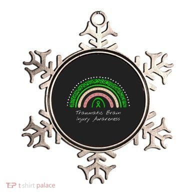 Traumatic Brain Injury Rainbow TBI Awareness Ornament