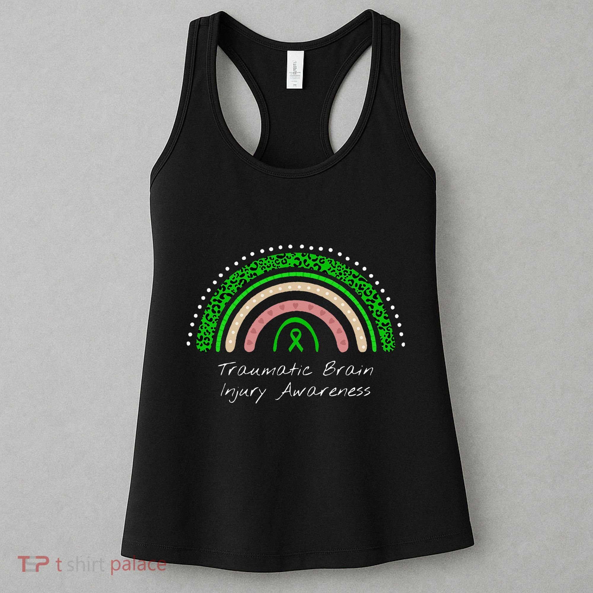 Traumatic Brain Injury Rainbow TBI Awareness Women's Tank Top