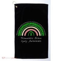 Traumatic Brain Injury Rainbow TBI Awareness Golf Towel thumb 0