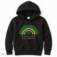 Traumatic Brain Injury Rainbow TBI Awareness Kids Hoodie thumb 0