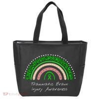 Traumatic Brain Injury Rainbow TBI Awareness Tote Bag thumb 0