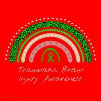 Traumatic Brain Injury Rainbow TBI Awareness Santa Hat thumb 1