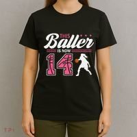 This Baller Is Now 14 Year Old Basketball 14th Birthday T-Shirt thumb 4