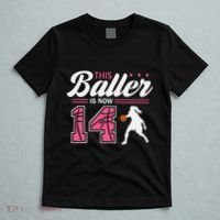 This Baller Is Now 14 Year Old Basketball 14th Birthday T-Shirt thumb 5